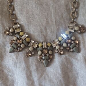 J. Crew Gold and Yellow Statement Necklace